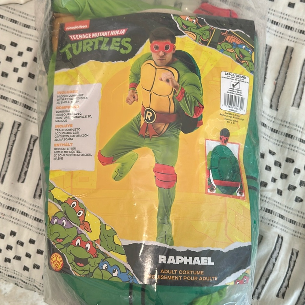 Ninja turtle men costume
